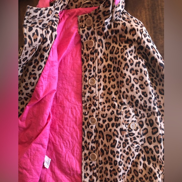 GapKids Leopard Print Jacket - size 12 - Picture 10 of 11